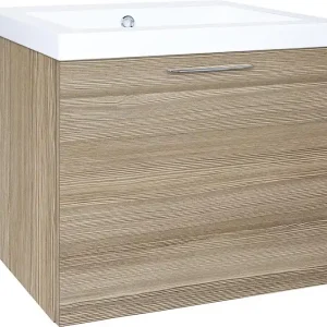Neuheit WTU+Mineralguss-WT EKRY Lärche hellbraun 1 Auszug 610x550x510mm