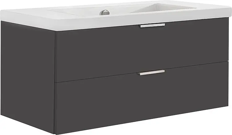 WTU+Keramik-WT Serie MBF anthrazit Hochglanz 2 Auszüge 1060x550x510mm Top-Angebot