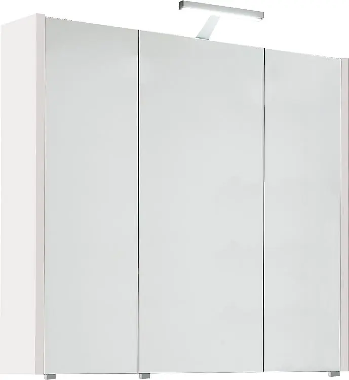 Spiegelschrank mit Beleuchtung Lärche braun 3 Türen 850x750x188mm Saisonangebot