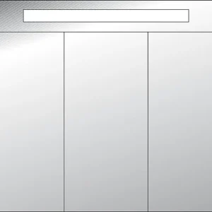 Spiegelschrank m. bel. Blende Tranche ecru 3 Türen 950x750x188mm Direktkauf
