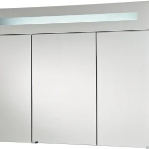 Spiegelschrank m. bel. Blende weiß Hochglanz 3 Türen 1050x750x188mm Direktkauf