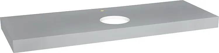 Konsole ELENG Schichtstoff grau matt,1xWT-Ausschnitt,1xHahnloch 1400x80x510mm Neue Kollektion