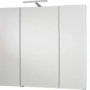 Spiegelschrank mit Beleuchtung weiß matt, 3 Türen 950x750x188mm Angebot