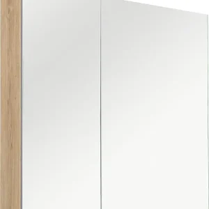 Spiegelschrank mit Beleuchtung Asteiche, 2 Türen 800x770x160mm Knallerangebot