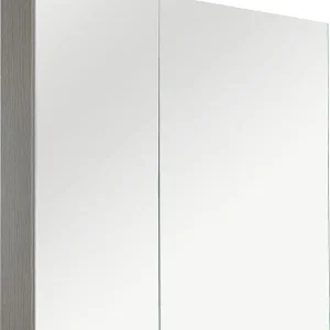 Spiegelschrank mit Beleuchtung Ulme grau, 2 Türen 800x770x160mm Beliebt