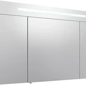Spiegelschrank m. bel. Blende Eiche dunkel 3 Türen 1200x740x160mm Neue Ware