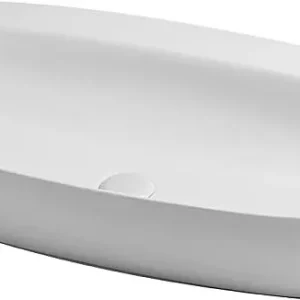 Bestpreis Aufsatz-Waschtisch Clas+ 900x440mm aus Keramik, weiß ohne Hahnloch