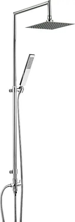 Brausesystem Square Stabhandbrause + 200x200 mm Kopfbrause Ausverkauf