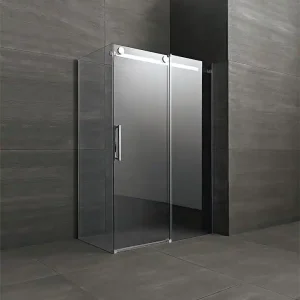 Eck-Duschkabine Fluida, 8 mm St. 1170-1195x770-795x2000 mm Tür + Fixteil re Online Kaufen