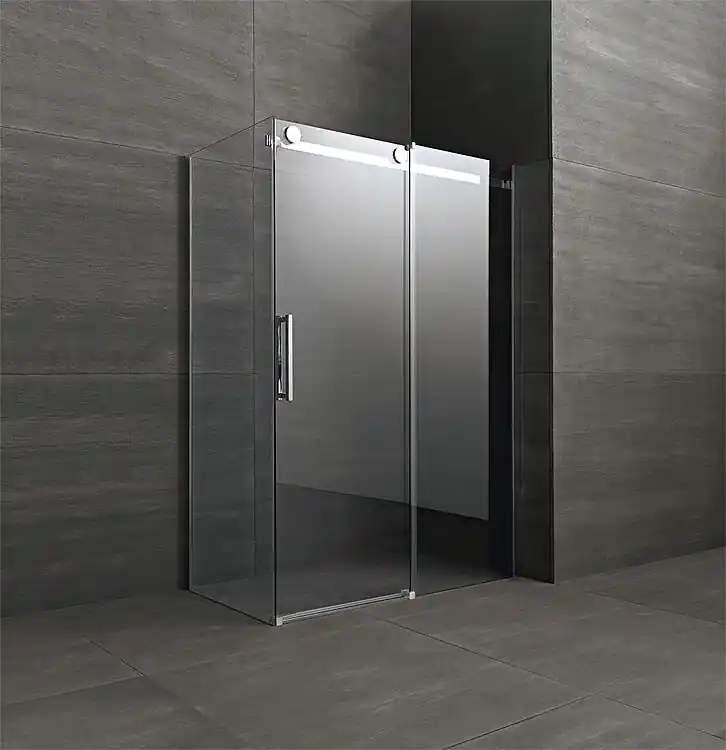 Eck-Duschkabine Fluida, 8 mm St. 1370-1395x870-895x2000 mm Tür + Fixteil re Expressversand