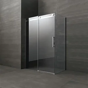 Eck-Duschkabine Fluida, 8 mm St. 1170-1195x770-795x2000 mm Tür + Fixteil li Preis Gesenkt