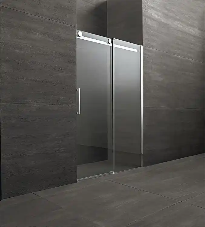 Nischentür Fluida, 8 mm Stark 1175-1200x2000 mm, Türe links 1 Schwebeschieb. Kracherpreis
