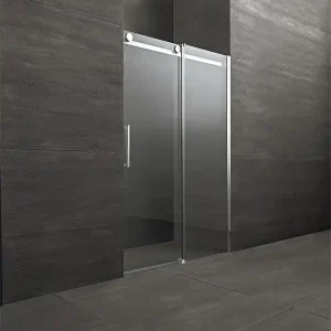 Bestseller Nischentür Fluida, 8 mm Stark 1575-1600x2000 mm, Türe links 1 Schwebeschieb.