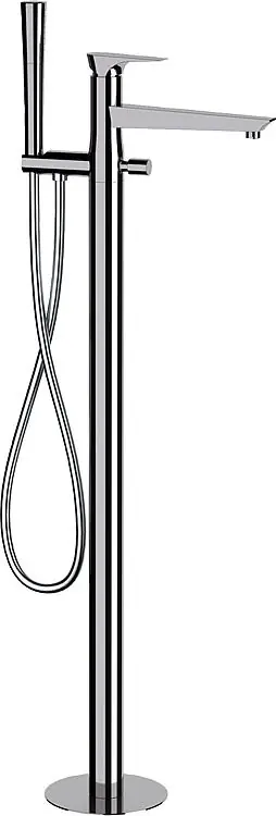 Top-Angebot Wannenmischer bodenst. Set Diva mit Stabhandbrause+Grundkörper Ausladung 238 mm