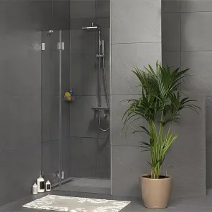 Nur Für Kurze Zeit Nischentür Farfalla, 8 mm Stark 680x2000 mm 1 Drehtüre+Fixt.,Anschlag links
