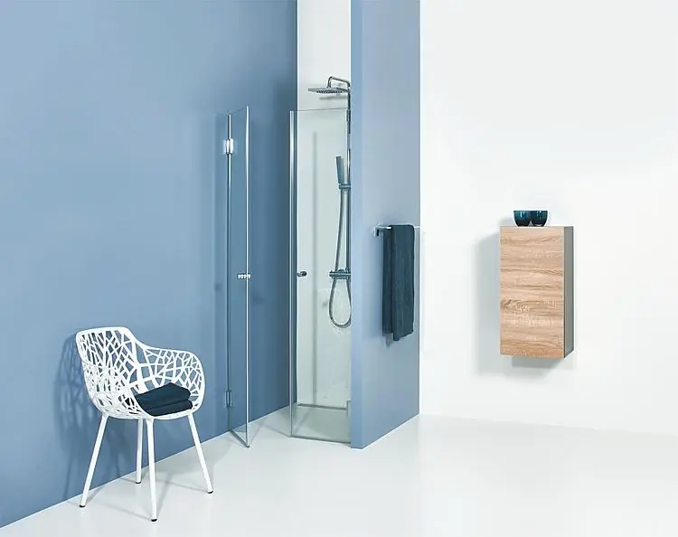 Sofort Bestellen Nischentür Farfalla, 8 mm Stark 930x2000 mm 2 Drehtüren