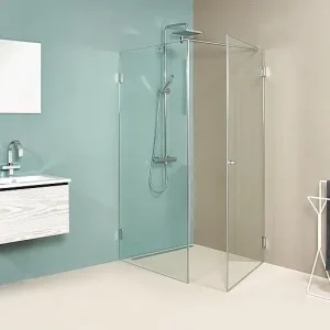 Eck-Duschkabine Farfalla, 8 mm 870x870x2000 mm mit ETC 1 Drehtüre Neue Kollektion
