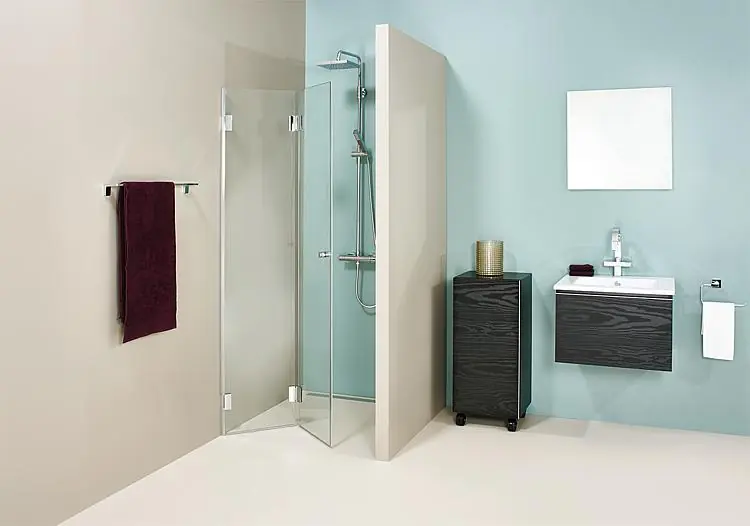 Nischentür Farfalla, 8 mm Stark 880x2000 mm 1 Falttüre Geprüft
