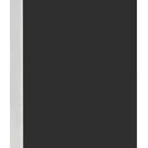 Solange Der Vorrat Reicht Hochschrank ELA mit Softclose Korpus weiß smt - Front schwarz smt 400x800x350mm