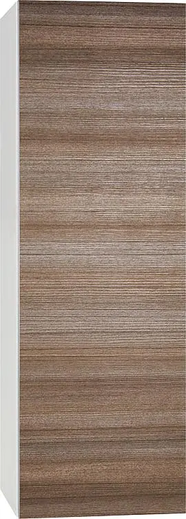 Hochschrank ELA mit Softclose Korpus weiß smt - Front Teak 400x1200x350mm Versand Am Gleichen Tag