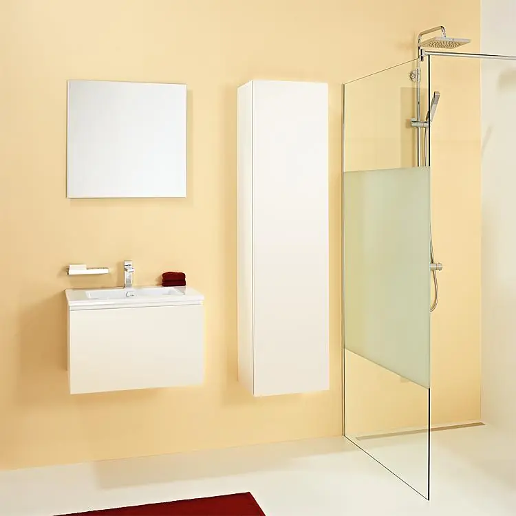 Angebot Badmöbel-Set ELA Korpus Weiß Front Weiß610mm mit Hochschrank