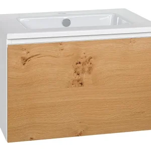 Direkt Vom Hersteller WTU + Keramik-WT Serie ELA Korpus weiß smt - Front Eiche Furnier hell 610x420x510mm