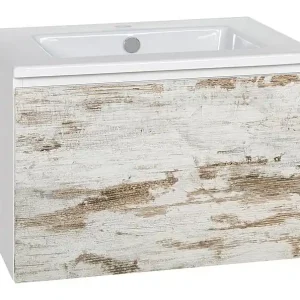 Top-Seller WTU + Keramik-WT Serie ELA Korpus weiß smt - Front Lärche weiß used 610x420x510mm