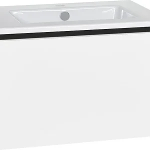WTU + Keramik-WT Serie ELA Korpus schwarz smt - Front weiß smt 610x420x510mm Sichere Zahlung