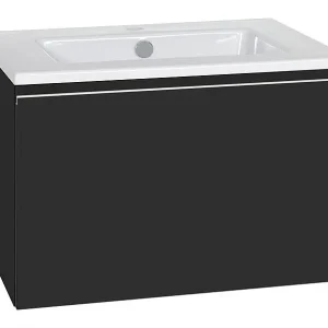 Preisknaller WTU + Keramik-WT Serie ELA Korpus schwarz smt - Front schwarz smt 610x420x510mm