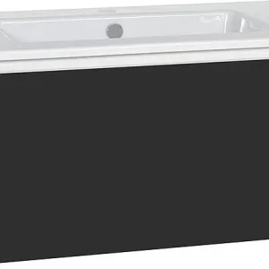 Echt WTU + Keramik-WT Serie ELA Korpus weiß smt - Front schwarz sgl 910x420x510mm