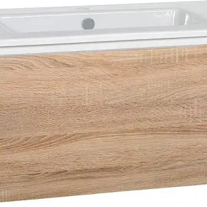 Wochenendangebot WTU + Keramik-WT Serie ELA Korpus weiß smt - Front sägerau 910x420x510mm