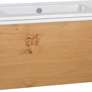 Nur Für Kurze Zeit WTU + Keramik-WT Serie ELA Korpus weiß smt - Front Eiche- Furnier hell, 910x420x510mm