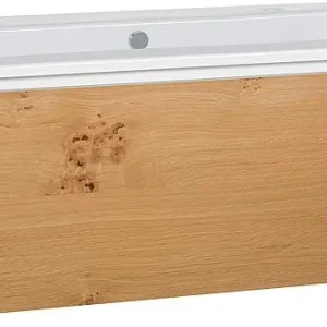 WTU + Keramik-WT Serie ELA Korpus weiß smt-Front Eiche Furnier hell,1210x420x510mm Super-Preis