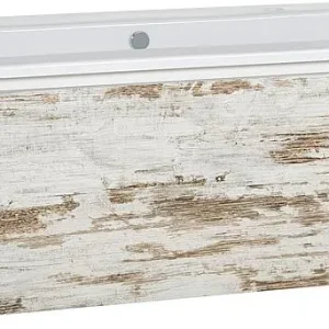 Knallerangebot WTU + Keramik-WT Serie ELA Korpus weiß smt-Front Lärche weiß used,1210x420x510mm