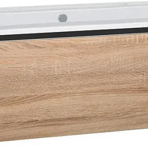 WTU + Keramik-WT Serie ELA Korpus schwarz smt-Front Eiche sägegrau,1210x420x510mm Bestpreis