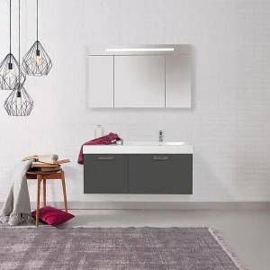 Badmöbel-Set EMPI Serie MAA anthrazit matt Markenprodukt