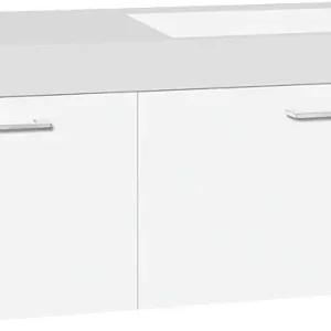 WTU+Mineralguss-WT EMPI weiß matt 2 Auszüge 1205x534x508mm Solange Der Vorrat Reicht