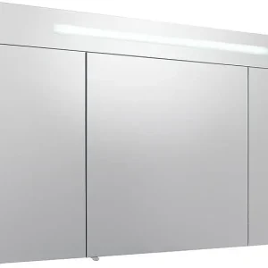 Spiegelschrank m. bel. Blende anthrazitmatt 3 Türen 1200x740x160mm Wochenendangebot