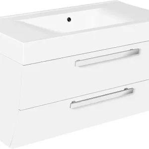 Beliebt WTU+Mineralguss-WT ENNA weiß matt 2 Auszüge 900x544x500mm