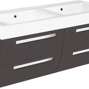 WTU+Mineralguss-WT ENNA anthrazit matt 4 Auszüge 1200x544x500mm Sonderangebot