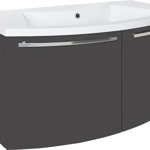 Garantierte Lieferung WTU+Mineralguss-WT ELONIA anthrazit Hochglanz 2 Türen 960x535x375/510