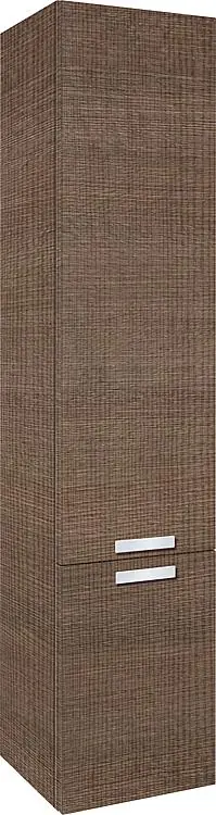 Aktuell Hochschrank Serie MBB 2 Türen Tranche braun Anschlag links 350x1625x370mm