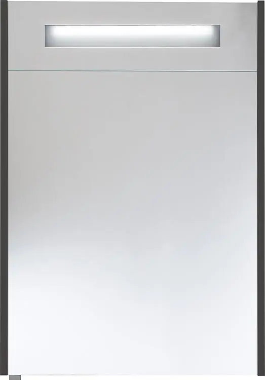 Spiegelschrank m. bel. Blende anthrazitHochglanz 1 Türe 600x750x188mm Billig