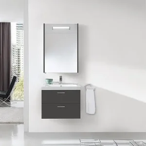 Badmöbel-Set EKRY Serie MBK anthrazit matt 2 Auszüge Markenprodukt