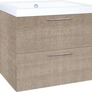 Kracherpreis WTU+Mineralguss-WT EKRY Tranche ecru 2 Auszüge 610x550x510mm