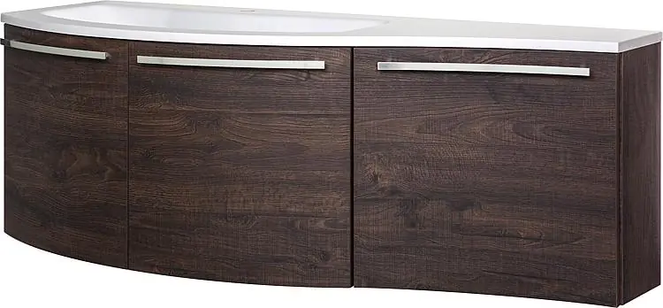 Bestseller WTU+Mineralguss-WT ENURI Eiche dunkel Dekor 3 Türen 1455x512x218/510
