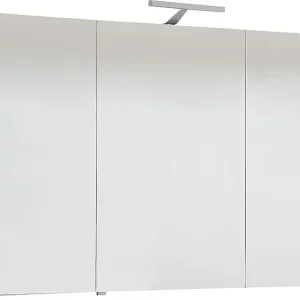 Spiegelschrank mit Beleuchtung weiß matt 3 Türen 1050x750x188mm Super-Preis