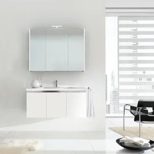 Badmöbel-Set ENOVI Serie MBH weiß matt 3 Türen Günstig