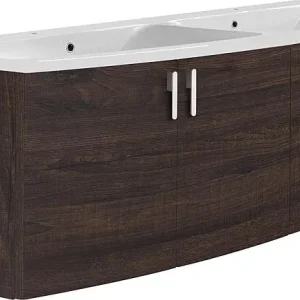 Neue Ware WTU+Mineralguss-WT EMA Eiche dunkel Dekor 4 Türen 1410x526x380/510mm