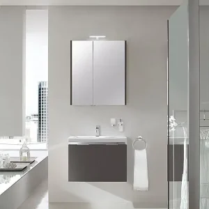 Badmöbel-Set EOLA anthrazit matt Breite700mm 2 Türen Angebot